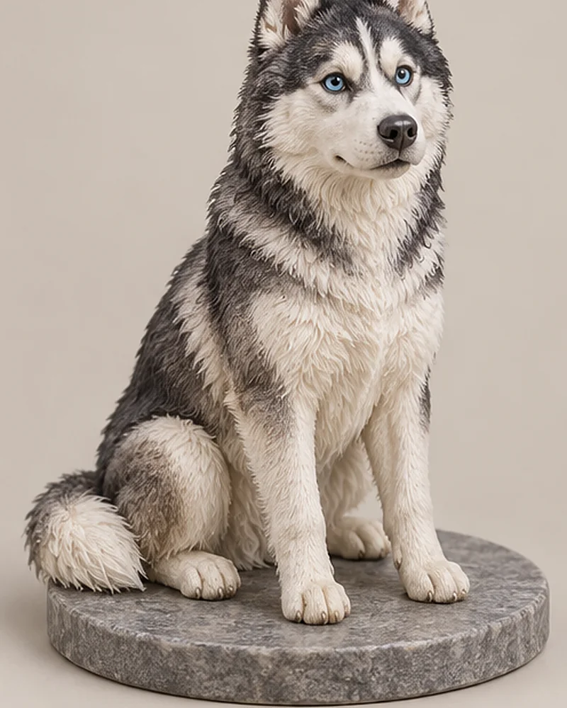 Husky with blue eyes