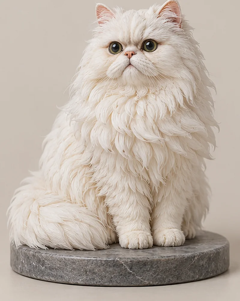 Fluffy white Persian