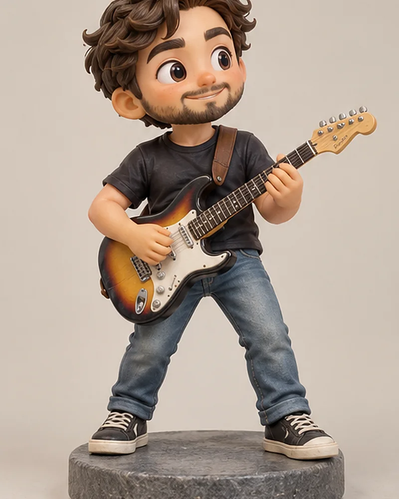 Guitarist on stage