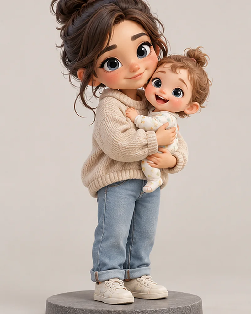 Mom and baby