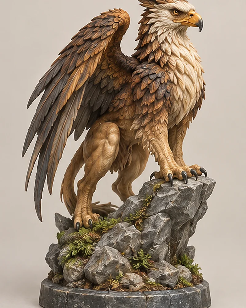 Griffin on a cliff
