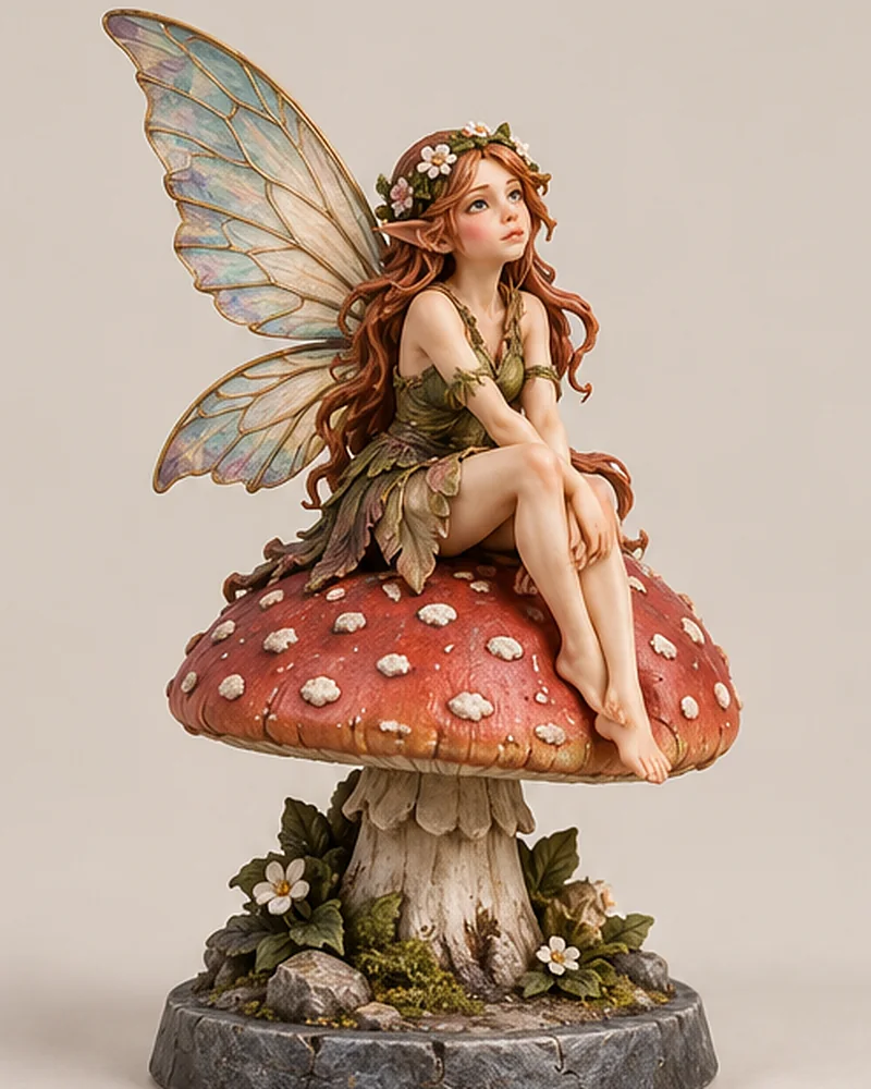 Fairy on a mushroom