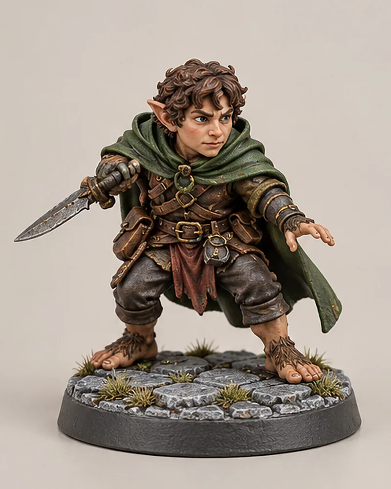 Halfling rogue, 32 mm