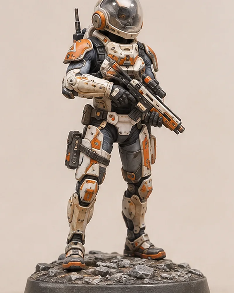 Sci-fi trooper, 54 mm