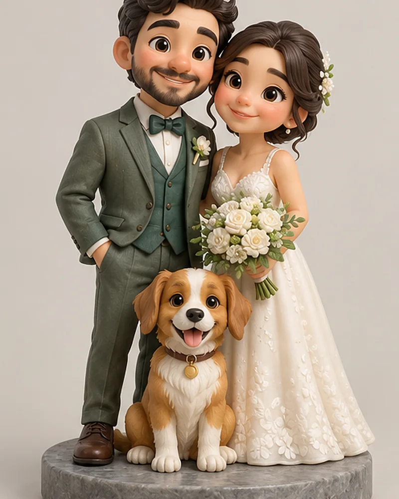 Couple with their dog