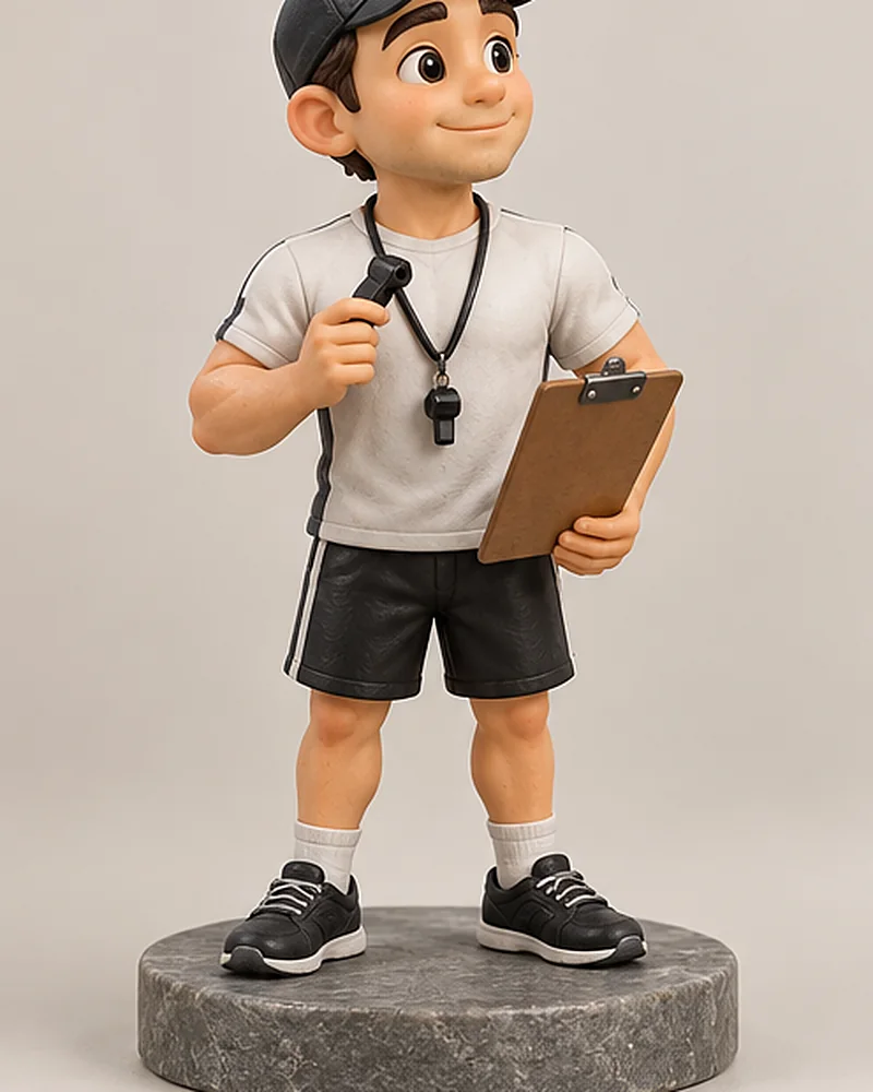 Coach with a whistle