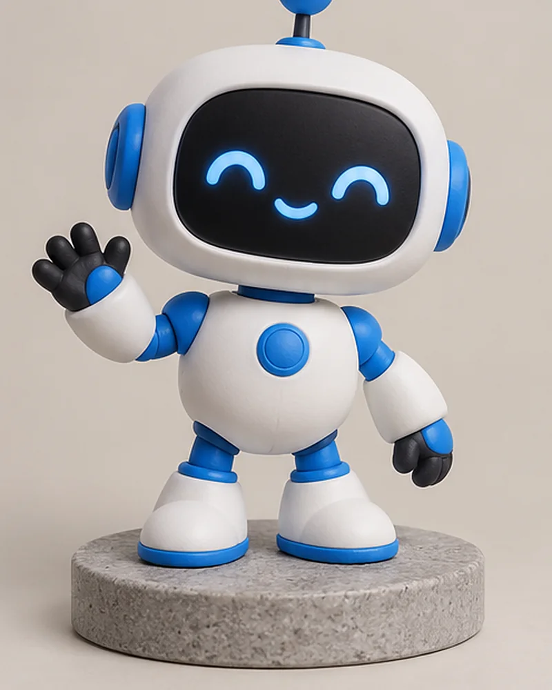 Startup robot mascot