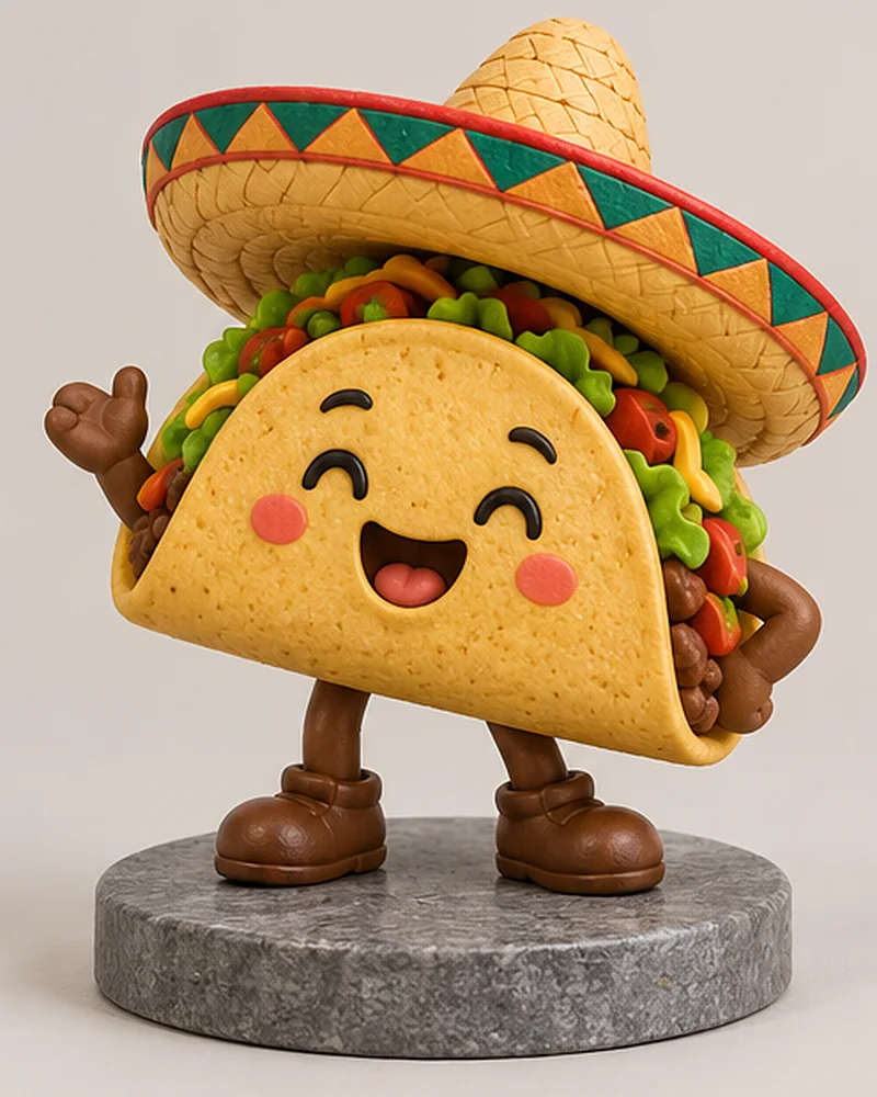 Taco truck mascot