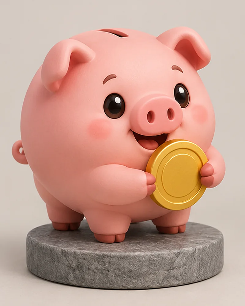 Piggy bank mascot