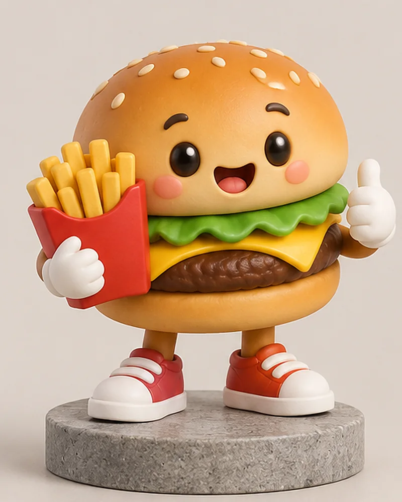 Burger mascot