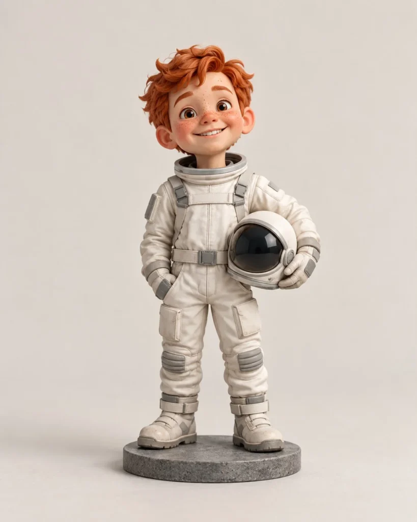 Little astronaut portrait