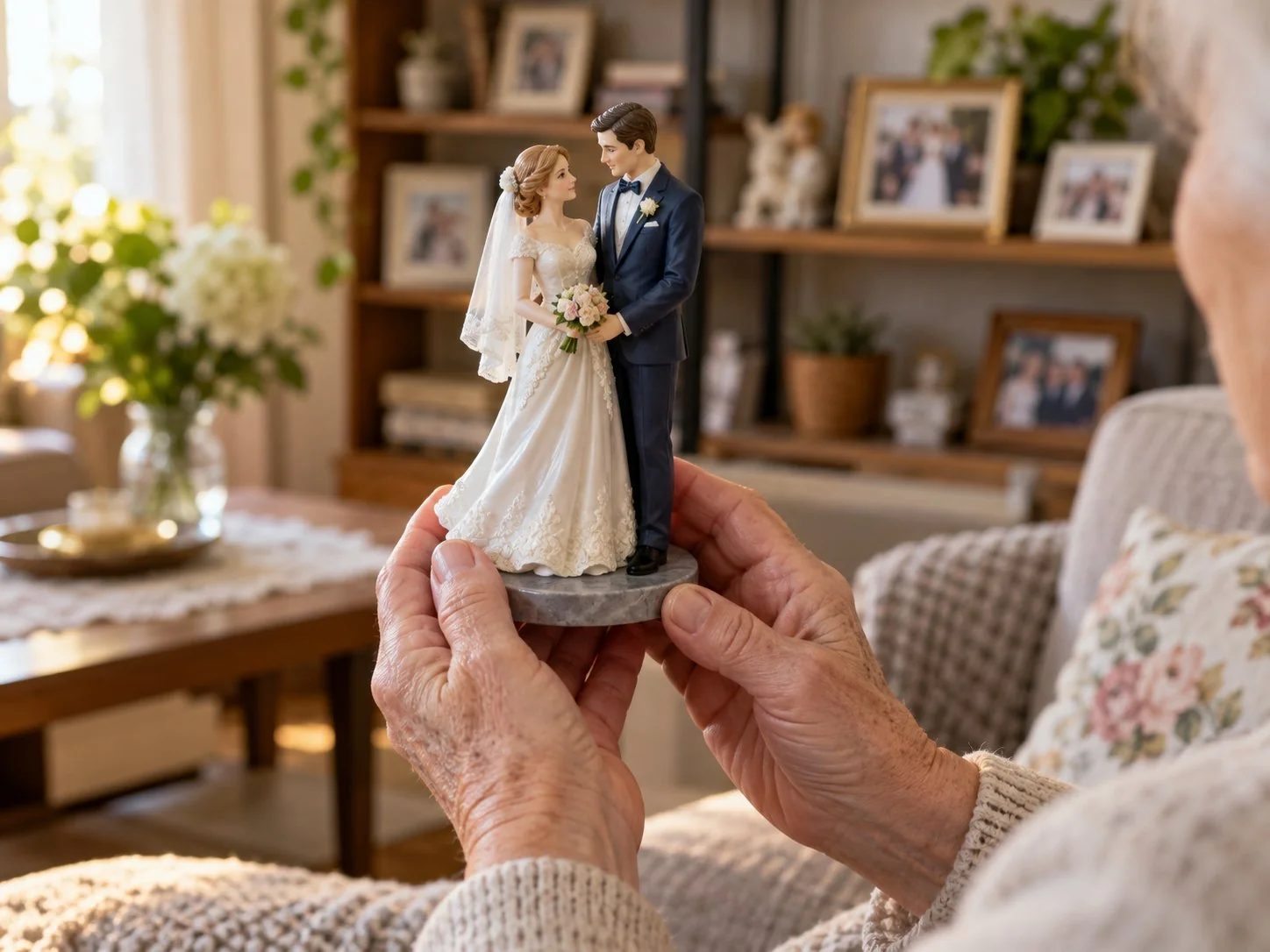Wedding couple figurine